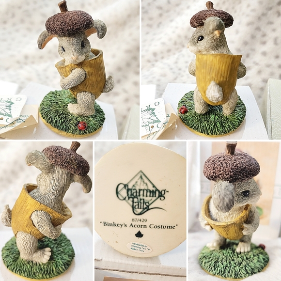 Fitz & Floyd Charming Tails lot of 4 Autum themed by Dean Griff - Picture 2 of 16